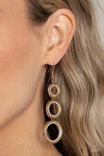 Load image into Gallery viewer, Shimmering in Circles Gold Earrings
