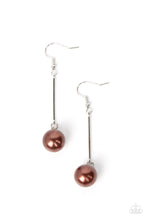 Load image into Gallery viewer, Pearl Redux Brown Earrings