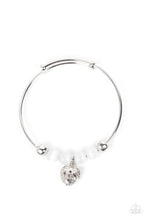 Load image into Gallery viewer, Vintage Vows White Bangle