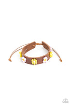 Load image into Gallery viewer, Flowery Frontier Pink Pull Cord Bracelet