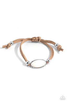Desertscape Drive White Pull Cord Bracelet