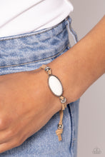 Load image into Gallery viewer, Desertscape Drive White Pull Cord Bracelet