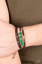 Load image into Gallery viewer, Amplified Aloha Green Pull Cord Bracelet