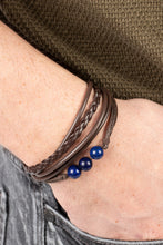 Load image into Gallery viewer, Rest Easy Blue Pull Cord Bracelet