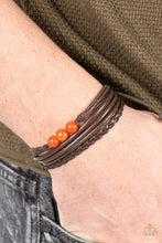 Load image into Gallery viewer, Rest Easy Orange Pull Cord Bracelet