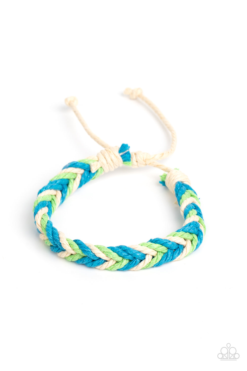 Born to Travel Blue Pull Cord Bracelet