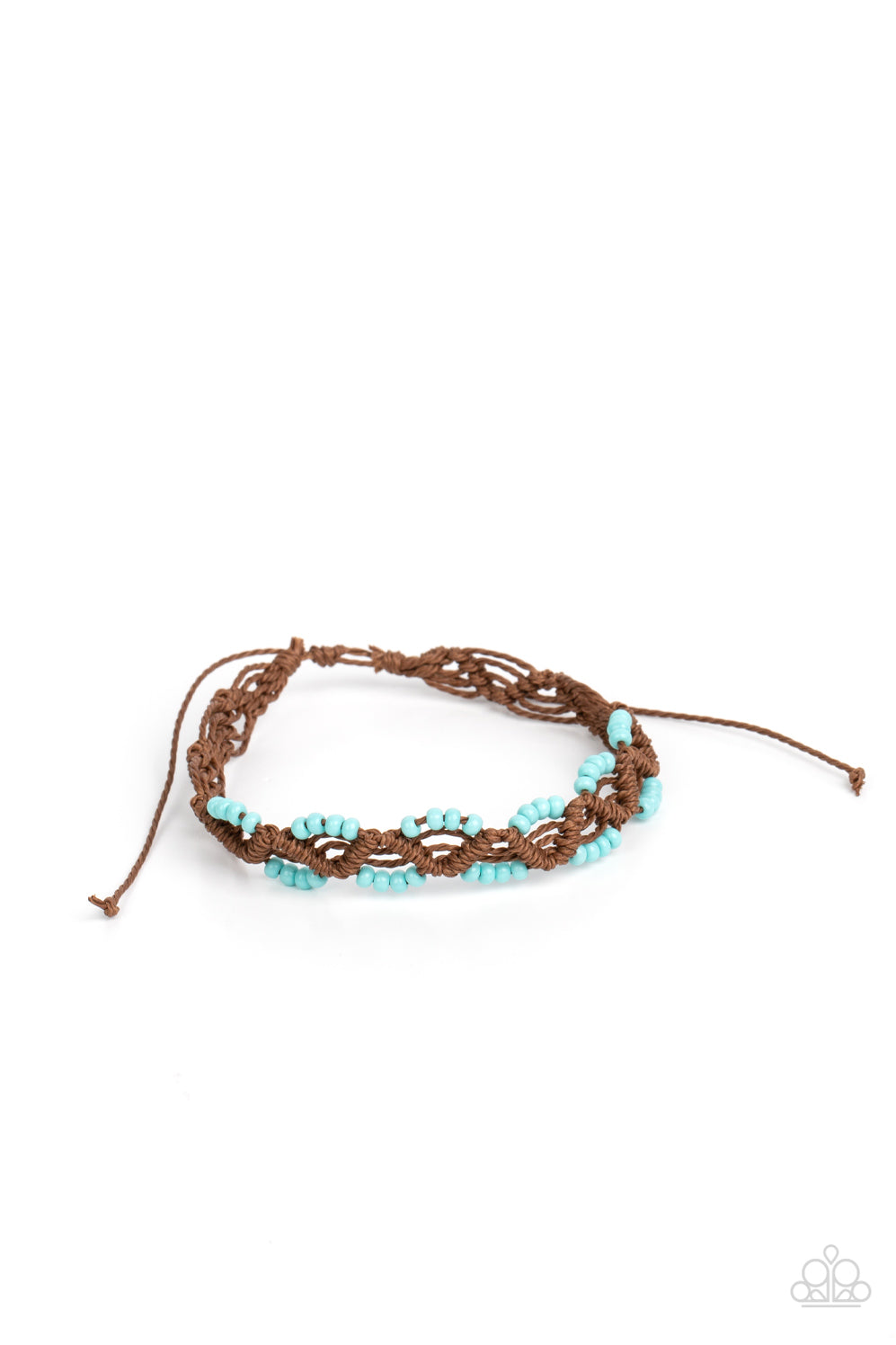 Cast a Wide Net Blue Pull Cord Bracelet
