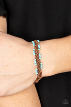 Load image into Gallery viewer, Cast a Wide Net Blue Pull Cord Bracelet