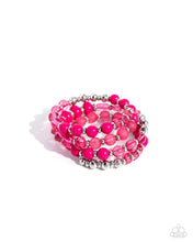 Load image into Gallery viewer, Colorful Charade Pink Coil Bracelet