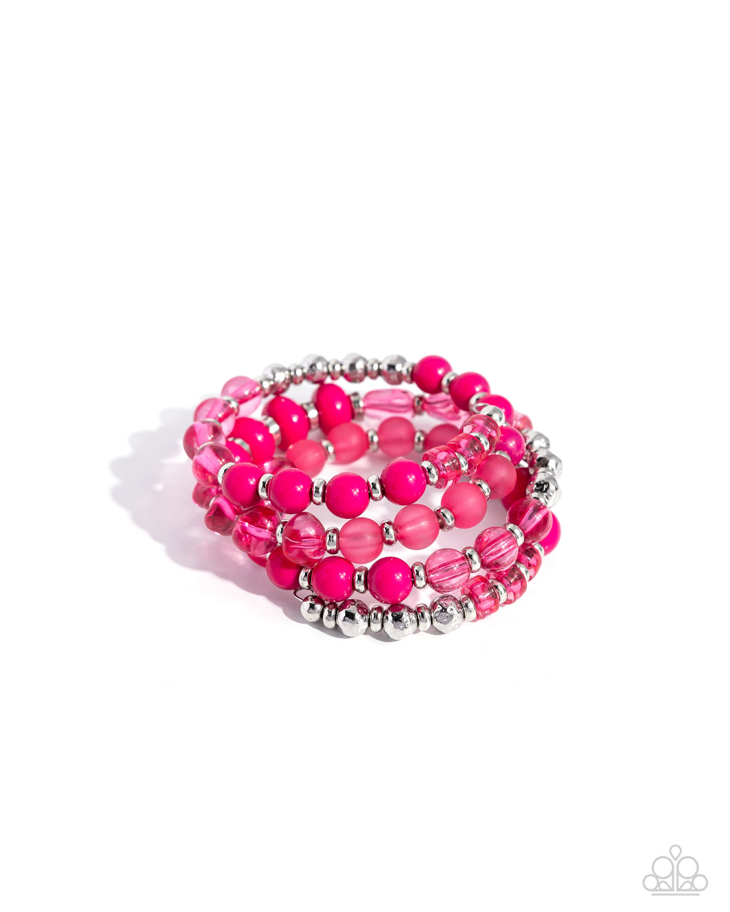 Colorful Charade Pink Coil Bracelet