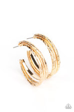 Load image into Gallery viewer, CONTOUR de Force Gold Hoop Earrings