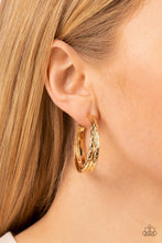 Load image into Gallery viewer, CONTOUR de Force Gold Hoop Earrings