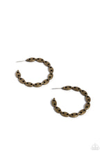 Load image into Gallery viewer, Impressive Innovation Brass Hoop Earrings