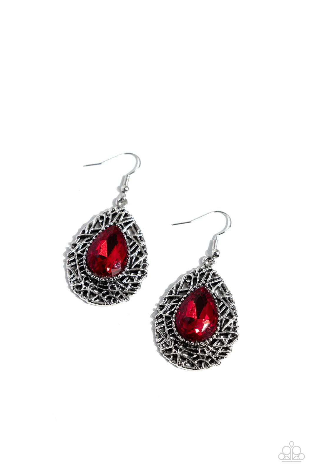 Nest Nouveau Red Earrings