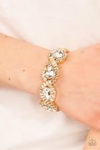 Load image into Gallery viewer, For the Win Gold Hinged Bracelet