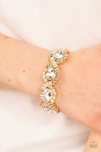 For the Win Gold Hinged Bracelet