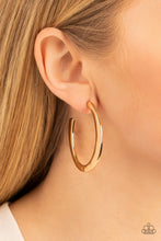 Load image into Gallery viewer, Learning Curve Gold Hoop Earrings