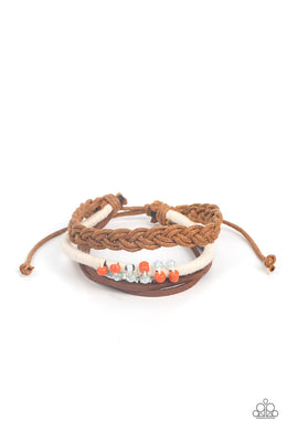 Summer Spectacle Orange Pull Cord Bracelet