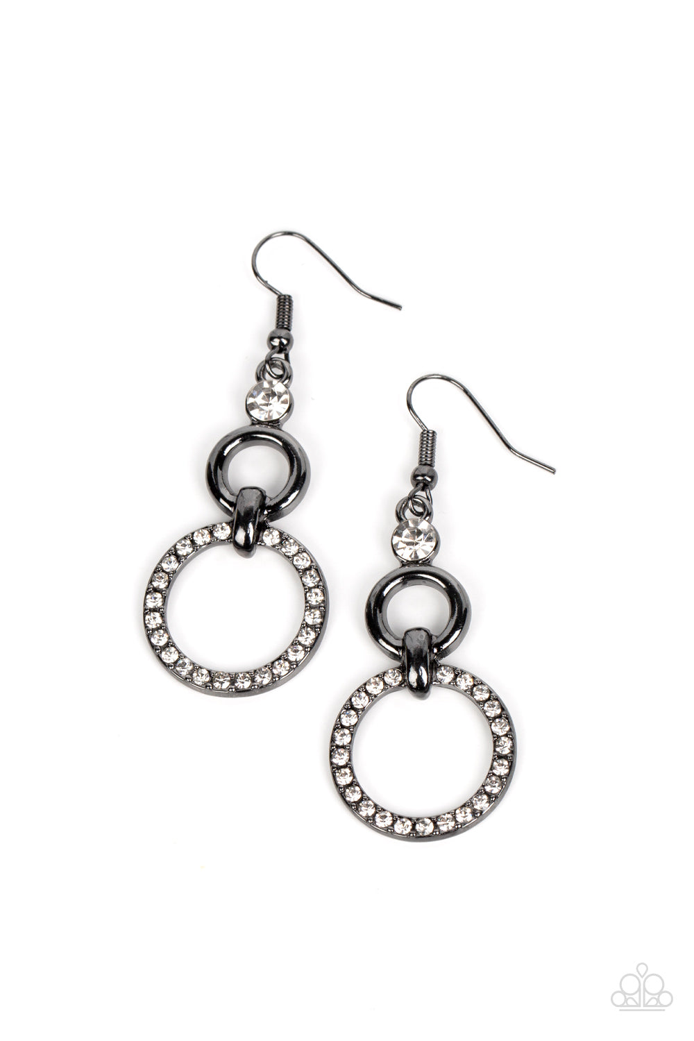 Bauble Bliss Black Earrings