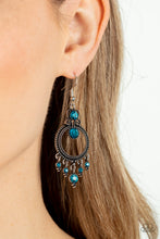 Load image into Gallery viewer, Palace Politics Blue Earrings