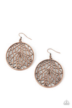 Load image into Gallery viewer, Fractured Foliage Copper Earrings