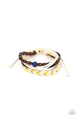 Hipster Hideaway Blue Pull Cord Bracelet