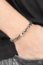 Load image into Gallery viewer, Magnetic Mantra Silver Men&#39;s Bracelet