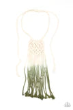 Load image into Gallery viewer, Surfin The Net Green Necklace