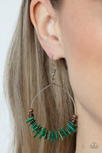 Load image into Gallery viewer, Hawaiian Kiss Green Earrings