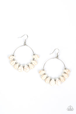 Canyon Quarry White Earrings