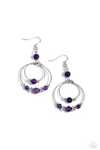 Load image into Gallery viewer, Eco Eden Purple Earrings