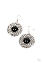 Load image into Gallery viewer, Vintage Vortex Black Earrings