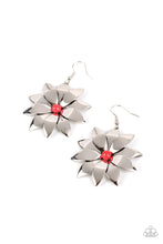 Load image into Gallery viewer, Pinwheel Prairies Red Earrings