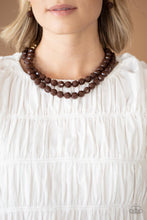 Load image into Gallery viewer, Greco Getaway Brown Necklace