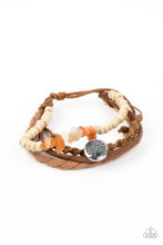 Load image into Gallery viewer, Treetop Trail Guide Orange Pull Cord Bracelet