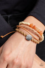 Load image into Gallery viewer, Treetop Trail Guide Orange Pull Cord Bracelet