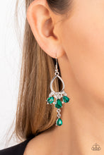 Load image into Gallery viewer, Coming in Clutch Green Earrings