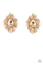 Load image into Gallery viewer, We All Scream for Ice QUEEN Gold Post Earrings