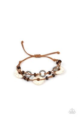 Quarry Quandary White Pull Cord Bracelet