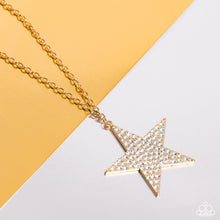 Load image into Gallery viewer, Rock Star Sparkle Gold Necklace