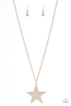 Load image into Gallery viewer, Rock Star Sparkle Gold Necklace