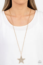 Load image into Gallery viewer, Rock Star Sparkle Gold Necklace