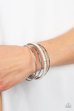 Load image into Gallery viewer, Prismatic Pizazz White Bangle
