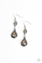 Load image into Gallery viewer, Dazzling Droplets Brown Earrings