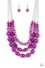Load image into Gallery viewer, Tropical Hideaway Purple Necklace