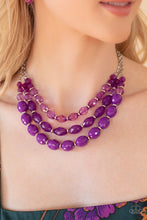 Load image into Gallery viewer, Tropical Hideaway Purple Necklace