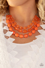 Load image into Gallery viewer, Tropical Hideaway Orange Necklace