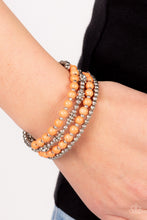 Load image into Gallery viewer, Road Trip Remix Orange Coil Bracelet