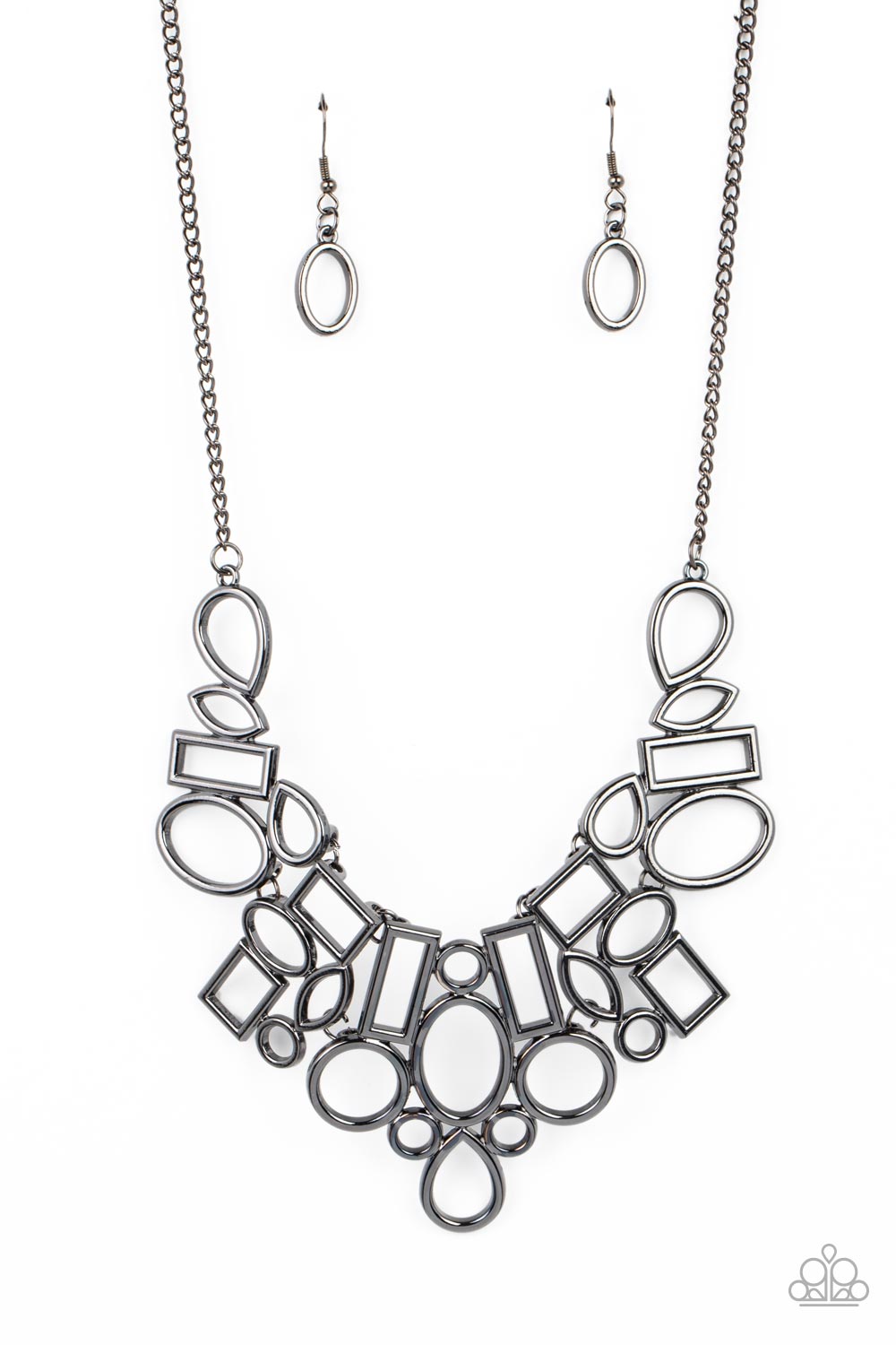 Geometric Grit Black Necklace