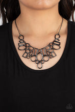 Load image into Gallery viewer, Geometric Grit Black Necklace
